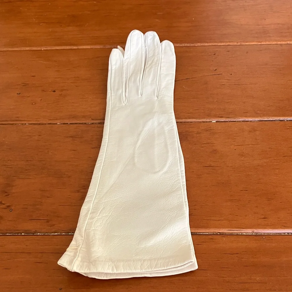 New Vintage White Madova Firenze Leather Gloves